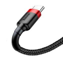 Baseus Cafule Braided USB-A to Type-C Cable 2A 3m Black (Boxed) — Buy in Cyprus with Fast Delivery