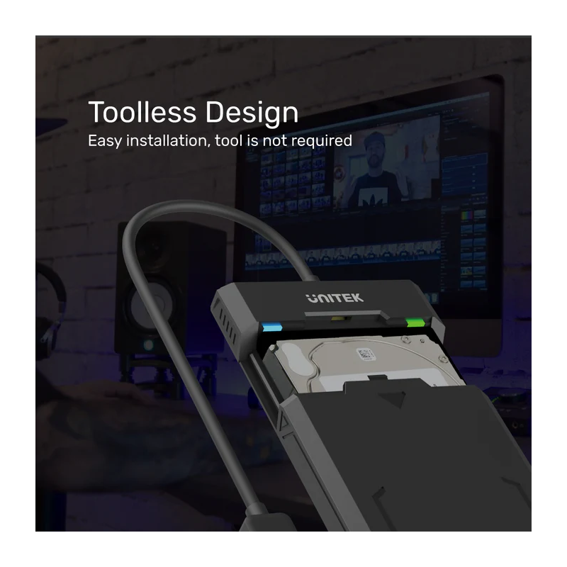 Buy Unitek DiskGuard Raiden USB-C to SATA6G 2.5'' HDD SSD Enclosure - Y-3036A - ... in Cyprus, Nicosia, Limassol, Larnaka, Pafos