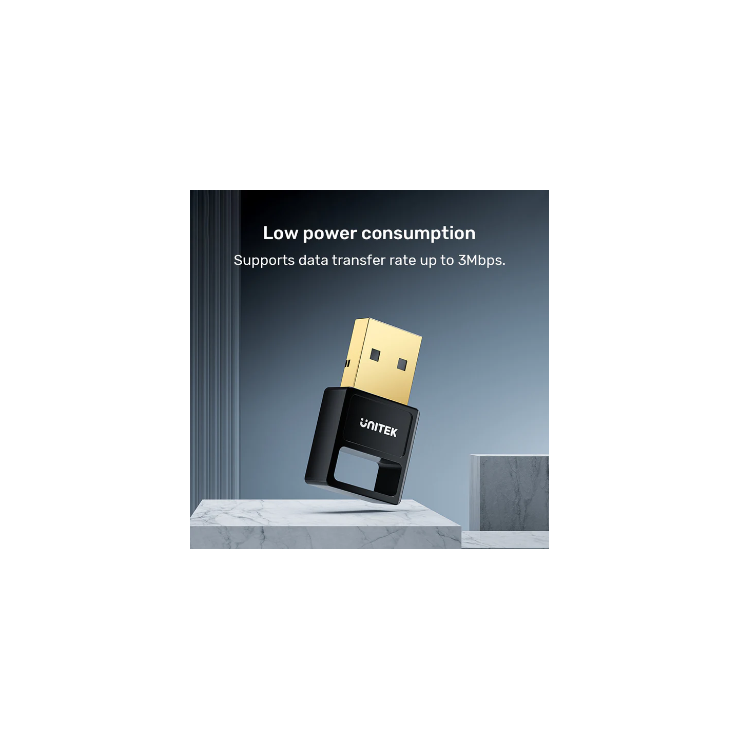 Unitek Bluetooth Adaptor - B105B - USB v5.3 Bluetooth Adaptor — Buy in Cyprus with Fast Delivery