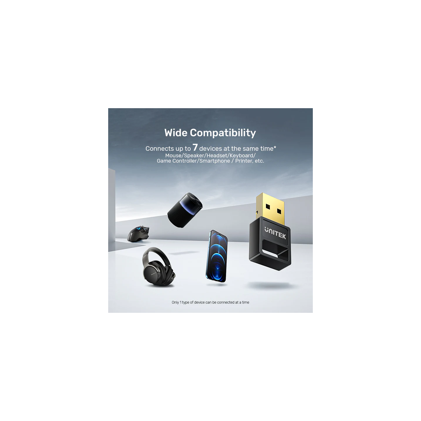 Unitek Bluetooth Adaptor - B105B - USB v5.3 Bluetooth Adaptor — Buy in Cyprus with Fast Delivery