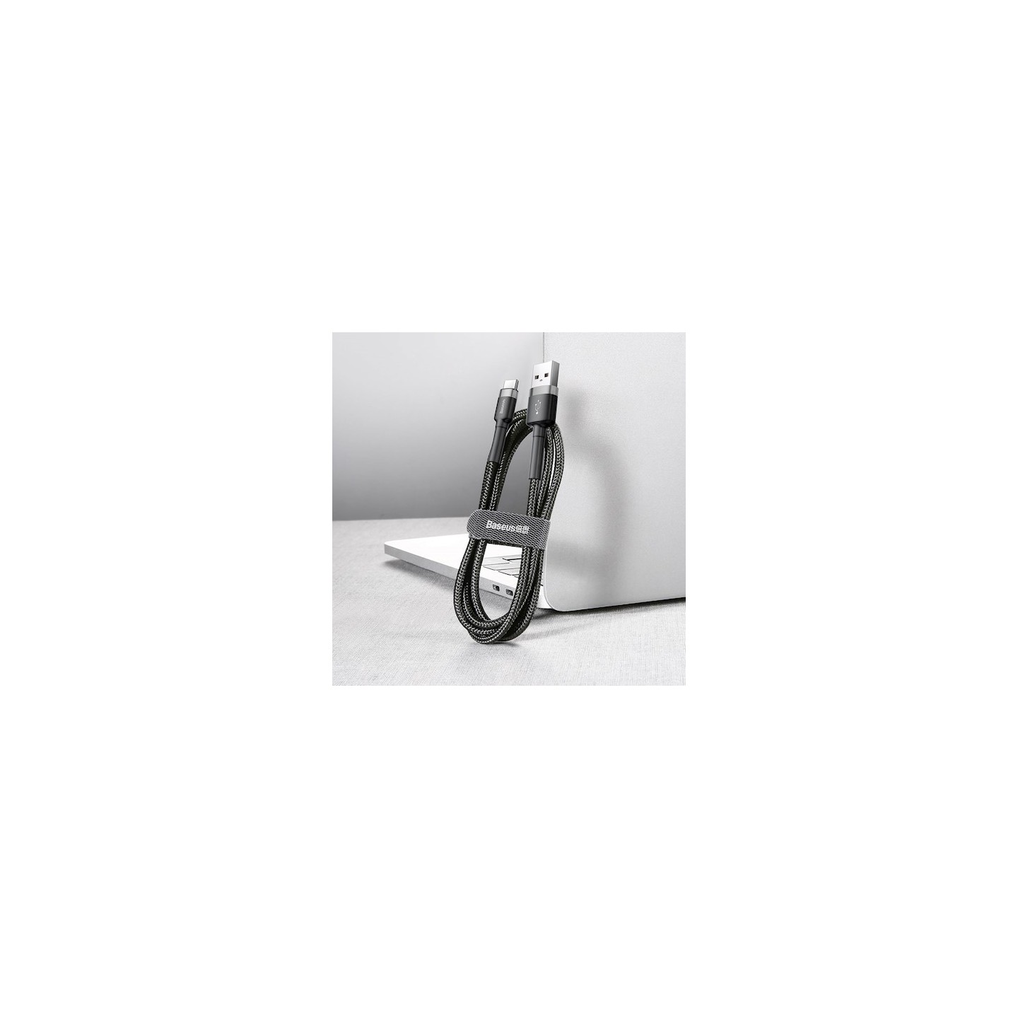 Baseus Cafule Braided USB-A to USB-C Cable 2.0A 2.0m Grey (Boxed) — Buy in Cyprus with Fast Delivery