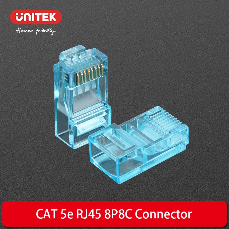 Buy Unitek RJ45 Connector - Y-OT18TP - CAT5e RJ45 Connector 100pcs in Cyprus, Nicosia, Limassol, Larnaka, Pafos