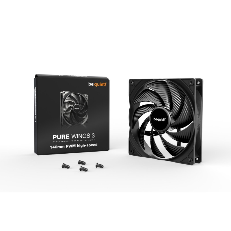 Buy Be Quiet! Pure Wings 3 High-Speed PWM Case Fan - BL109 - 140mm, Black in Cyprus, Nicosia, Limassol, Larnaka, Pafos