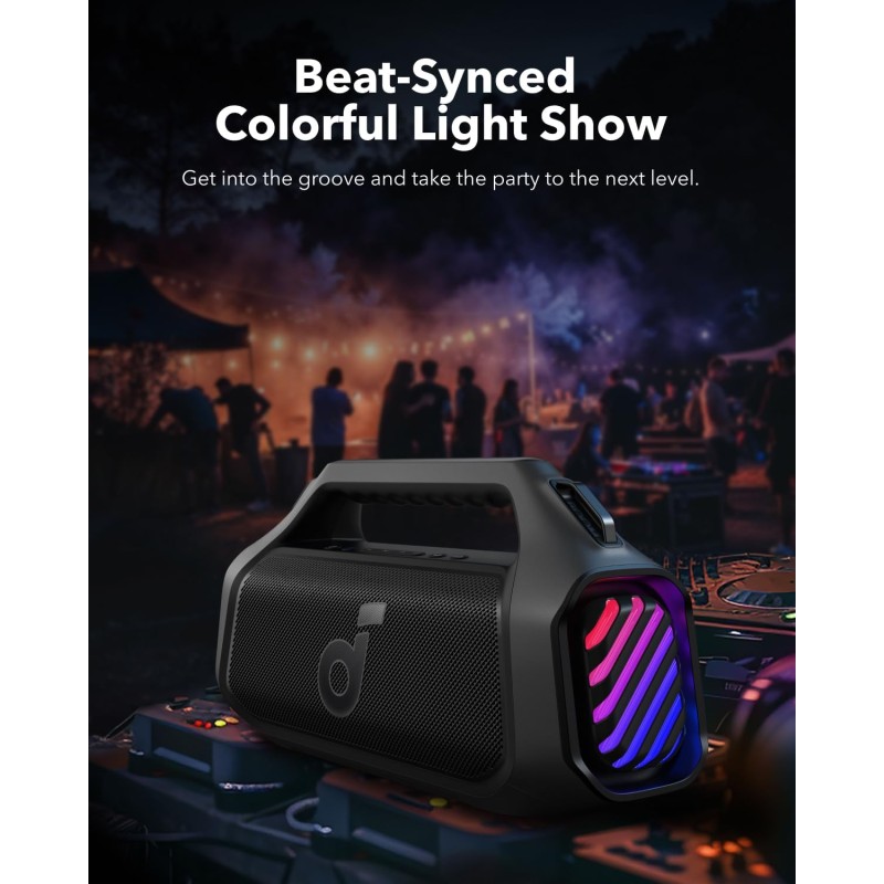 Buy Anker Soundcore Speaker - Boom 2 Plus - 140W BT IPX7 Black in Cyprus, Nicosia, Limassol, Larnaka, Pafos