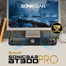 Buy SonicGear SONICBAR - BT300 Pro - Portable BT FM RGB Soundbar in Cyprus, Nicosia, Limassol, Larnaka, Pafos
