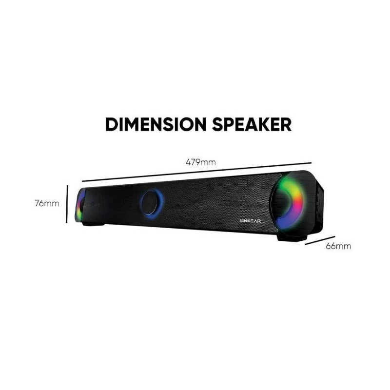 Buy SonicGear SONICBAR - BT300 Pro - Portable BT FM RGB Soundbar in Cyprus, Nicosia, Limassol, Larnaka, Pafos