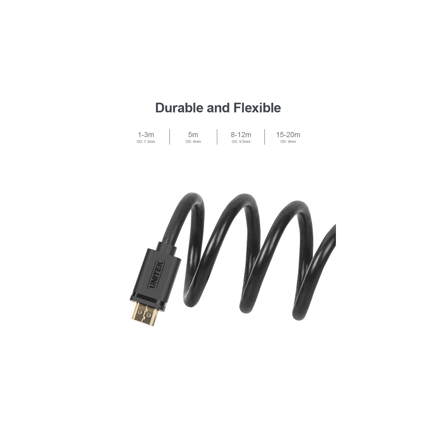 Unitek HDMI Cable - Y-C143M - Premium 100% Copper HDMI Cable 15.0m — Buy in Cyprus with Fast Delivery