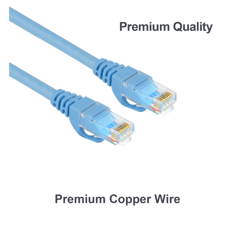 Buy Unitek Patch Cable - Y-C813ABL - CAT6 Blue 10.0m in Cyprus, Nicosia, Limassol, Larnaka, Pafos