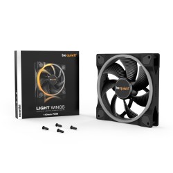 Buy Be Quiet Light Wings 140mm PWM - ARGB Case Fan (Black), 4-pin PWM, 1500 RPM in Cyprus, Nicosia, Limassol, Larnaka, Pafos