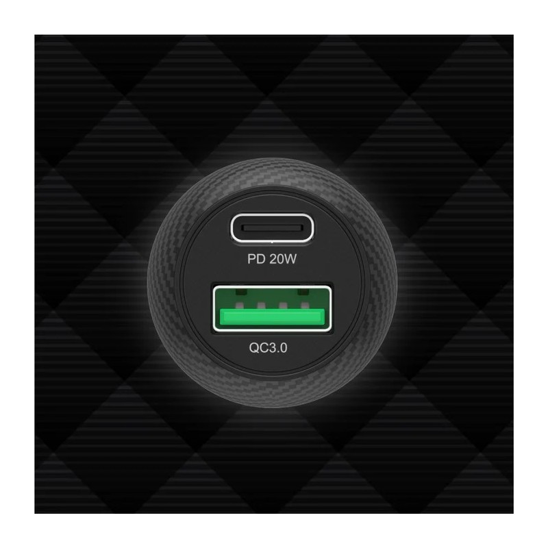 Buy Unitek Charger for Car - P1400A - 38W USBC PD20W+USBA QC3.0 in Cyprus, Nicosia, Limassol, Larnaka, Pafos