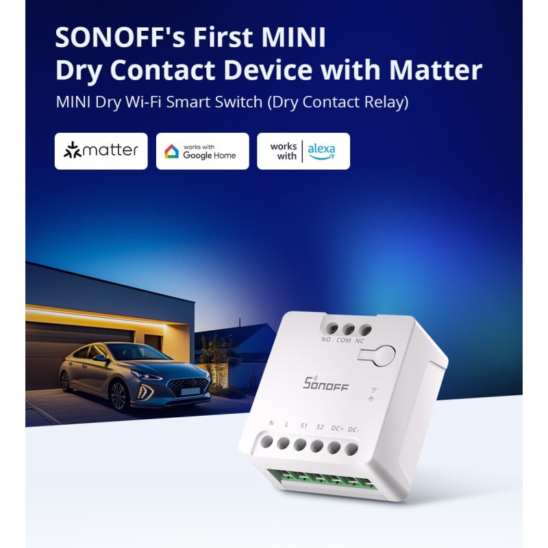 Buy Sonoff WiFi Smart Switch Dry Contact - MINI-D - WiFi Dry Contact in Cyprus, Nicosia, Limassol, Larnaka, Pafos