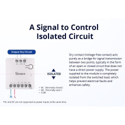 Buy Sonoff WiFi Smart Switch Dry Contact - MINI-D - WiFi Dry Contact in Cyprus, Nicosia, Limassol, Larnaka, Pafos