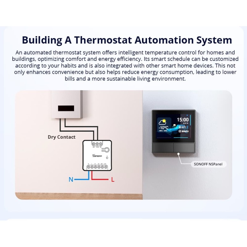 Buy Sonoff WiFi Smart Switch Dry Contact - MINI-D - WiFi Dry Contact in Cyprus, Nicosia, Limassol, Larnaka, Pafos