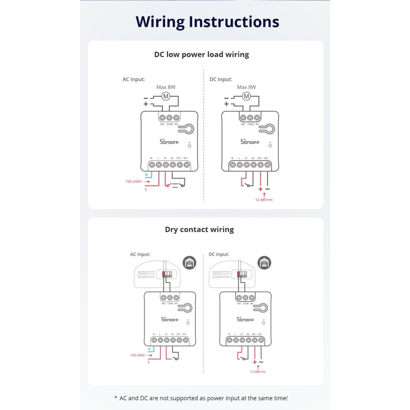 Buy Sonoff WiFi Smart Switch Dry Contact - MINI-D - WiFi Dry Contact in Cyprus, Nicosia, Limassol, Larnaka, Pafos