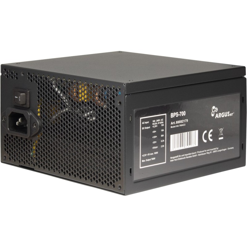 Buy InterTech Argus Power Supply - BPS-700W - 80+ Bronze in Cyprus, Nicosia, Limassol, Larnaka, Pafos