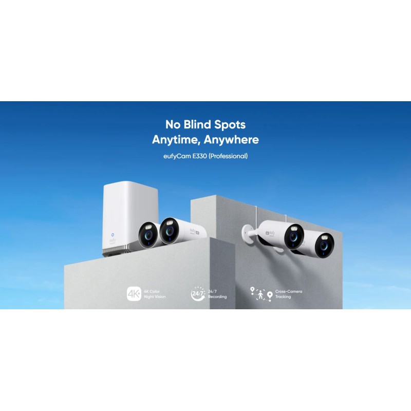 Buy Anker Eufy Security Camera Kit - E330 - 4+1 Home Base in Cyprus, Nicosia, Limassol, Larnaka, Pafos