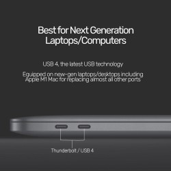 Buy Unitek USB 4.0 Cable - C14100BK-0.8M - IF-Certified USB 4.0 Cable 0.8m in Cyprus, Nicosia, Limassol, Larnaka, Pafos