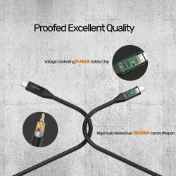 Buy Unitek USB 4.0 Cable - C14100BK-0.8M - IF-Certified USB 4.0 Cable 0.8m in Cyprus, Nicosia, Limassol, Larnaka, Pafos