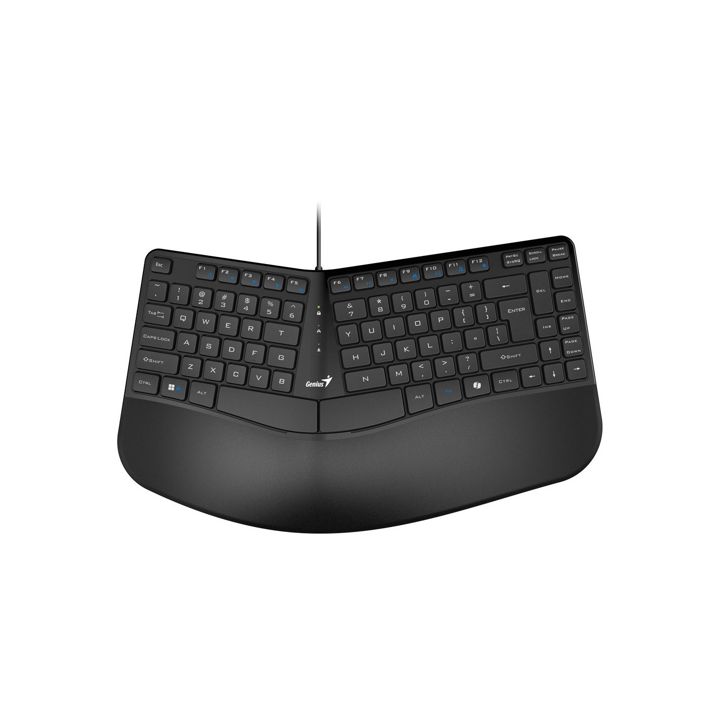 Genius Ergo KB-700 Wired Ergonomic Keyboard w/ Palm Rest - English (Boxed) — Buy in Cyprus with Fast Delivery