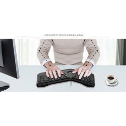 Buy Genius Keyboard - KB-700 - Wired Ergonomic Palm Rest English in Cyprus, Nicosia, Limassol, Larnaka, Pafos