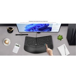 Genius Ergo KB-700 Wired Ergonomic Keyboard w/ Palm Rest - English (Boxed) — Buy in Cyprus with Fast Delivery