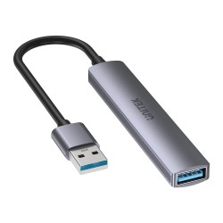 Unitek H1208A USB-A Hub 4 Port - 3xUSB2.0 1xUSB3.0 | Aluminium — Armenius Store Cyprus