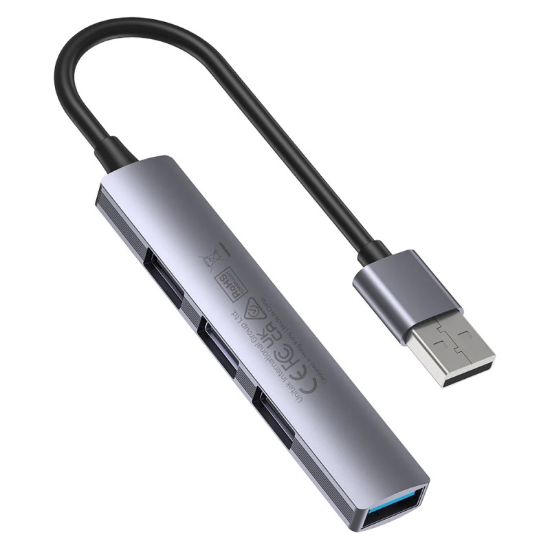Buy Unitek USB-A Hub - H1208A - 4port 3xUSB2.0 1xUSB3.0 in Cyprus, Nicosia, Limassol, Larnaka, Pafos