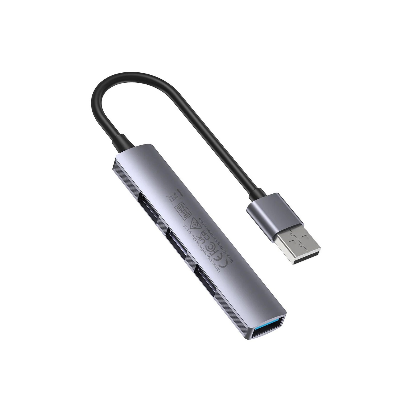 Unitek H1208A USB-A Hub 4 Port - 3xUSB2.0 1xUSB3.0 | Aluminium — Armenius Store Cyprus