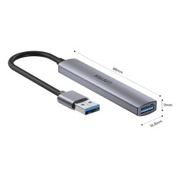 Buy Unitek USB-A Hub - H1208A - 4port 3xUSB2.0 1xUSB3.0 in Cyprus, Nicosia, Limassol, Larnaka, Pafos