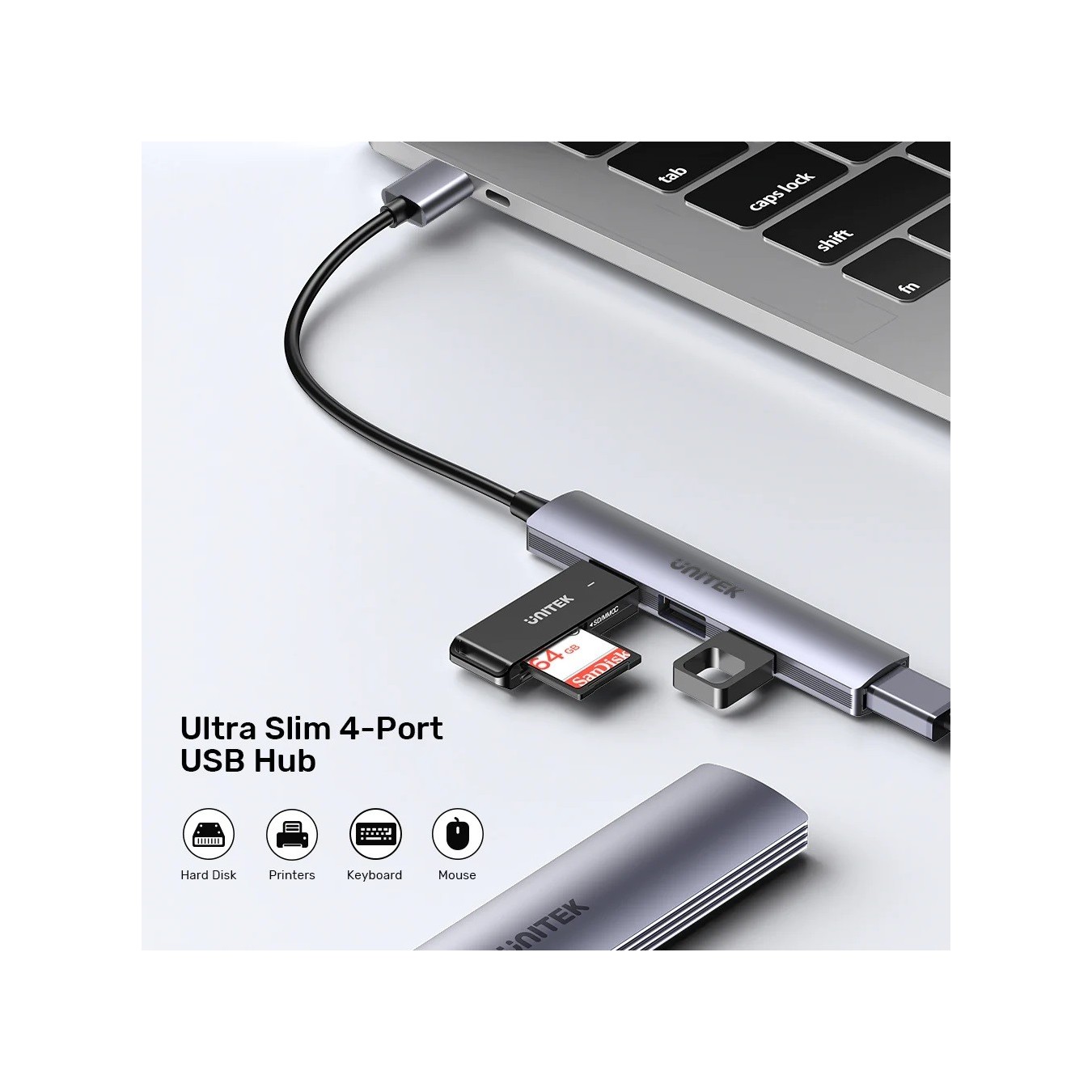 Unitek H1208A USB-A Hub – 4 Ports 5Gbps | Armenius Store