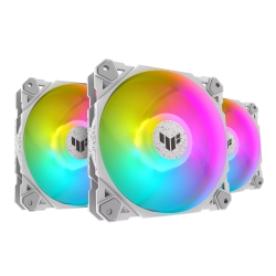 ASUS TUF Gaming TF120 ARGB Triple Kit with Controller - 120mm PWM Case Fans White - 4711081845447 (Boxed)