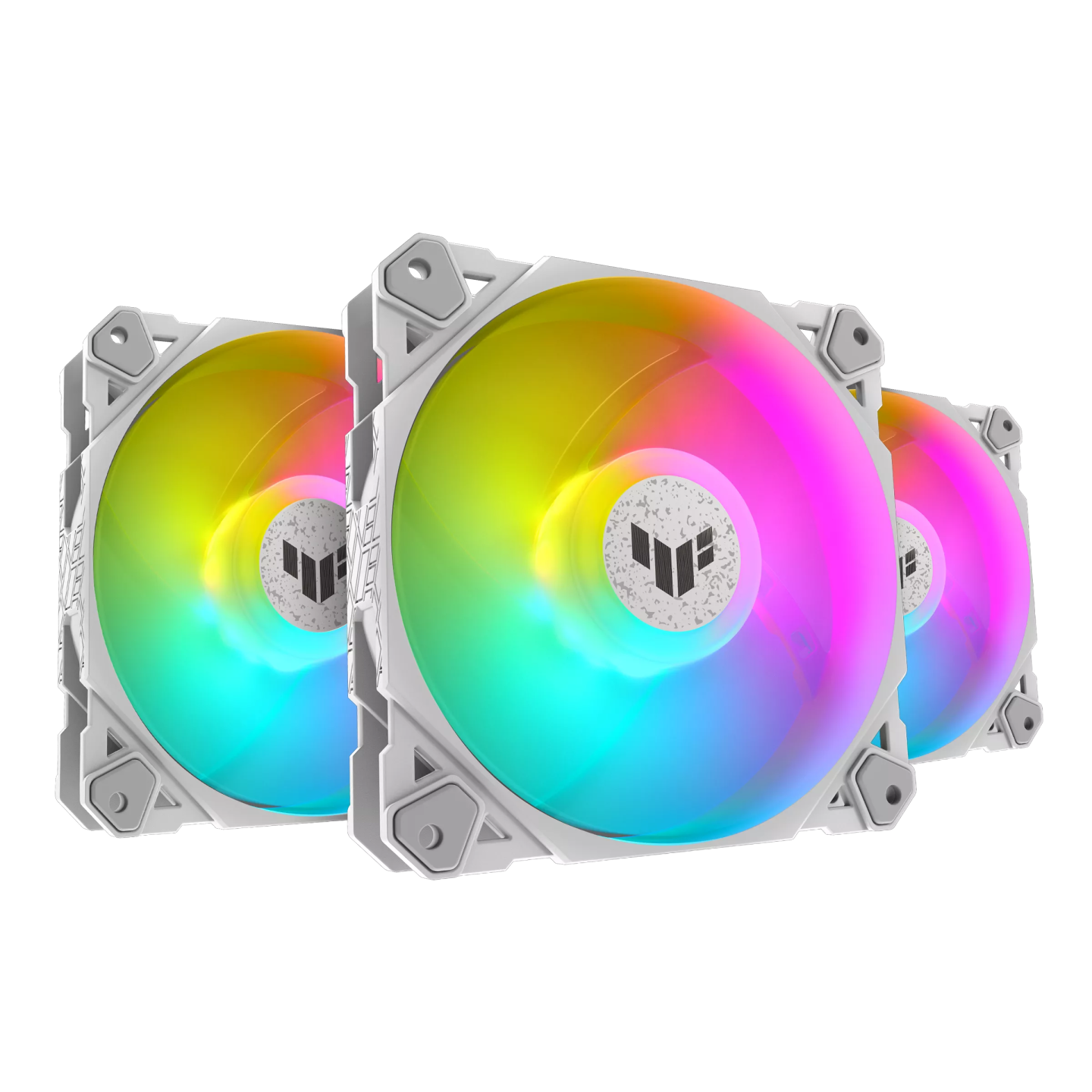 ASUS TUF Gaming TF120 ARGB Triple Kit with Controller - 120mm PWM Case Fans White - 4711081845447 (Boxed)