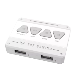 ASUS TUF Gaming TF120 ARGB Triple Kit with Controller - 120mm PWM Case Fans White - 4711081845447 (Boxed)