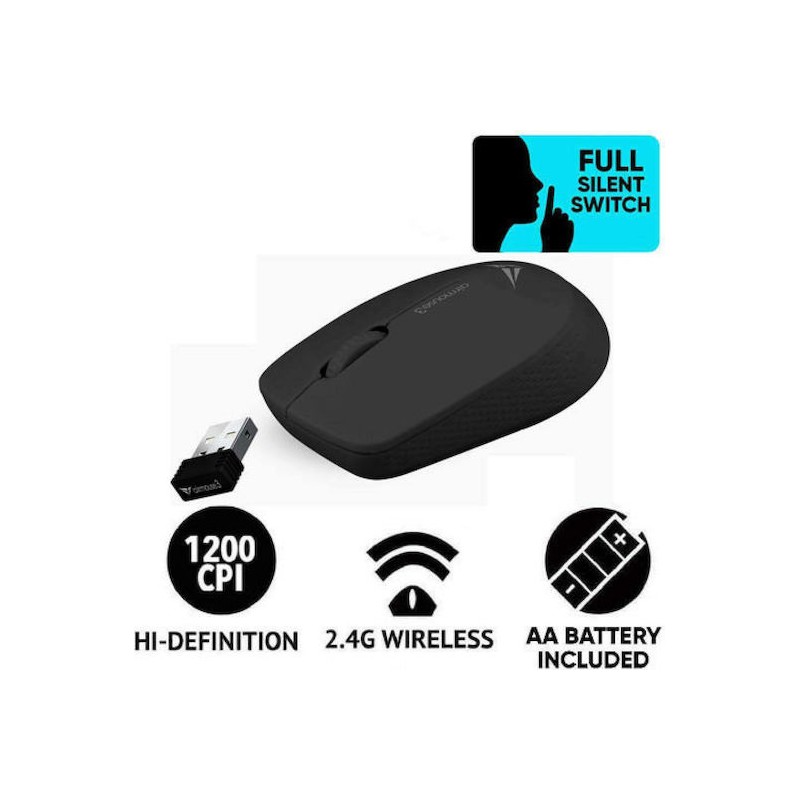 Buy Alcatroz Mouse - AIRMOUSE 3 - Wireless Silent Black in Cyprus, Nicosia, Limassol, Larnaka, Pafos
