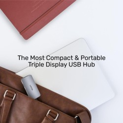 Buy Unitek USB3.1 TypeC Hub 2xHDMI VGA PD100W up to 3 monitors - D1051A - USB3.1... in Cyprus, Nicosia, Limassol, Larnaka, Pafos