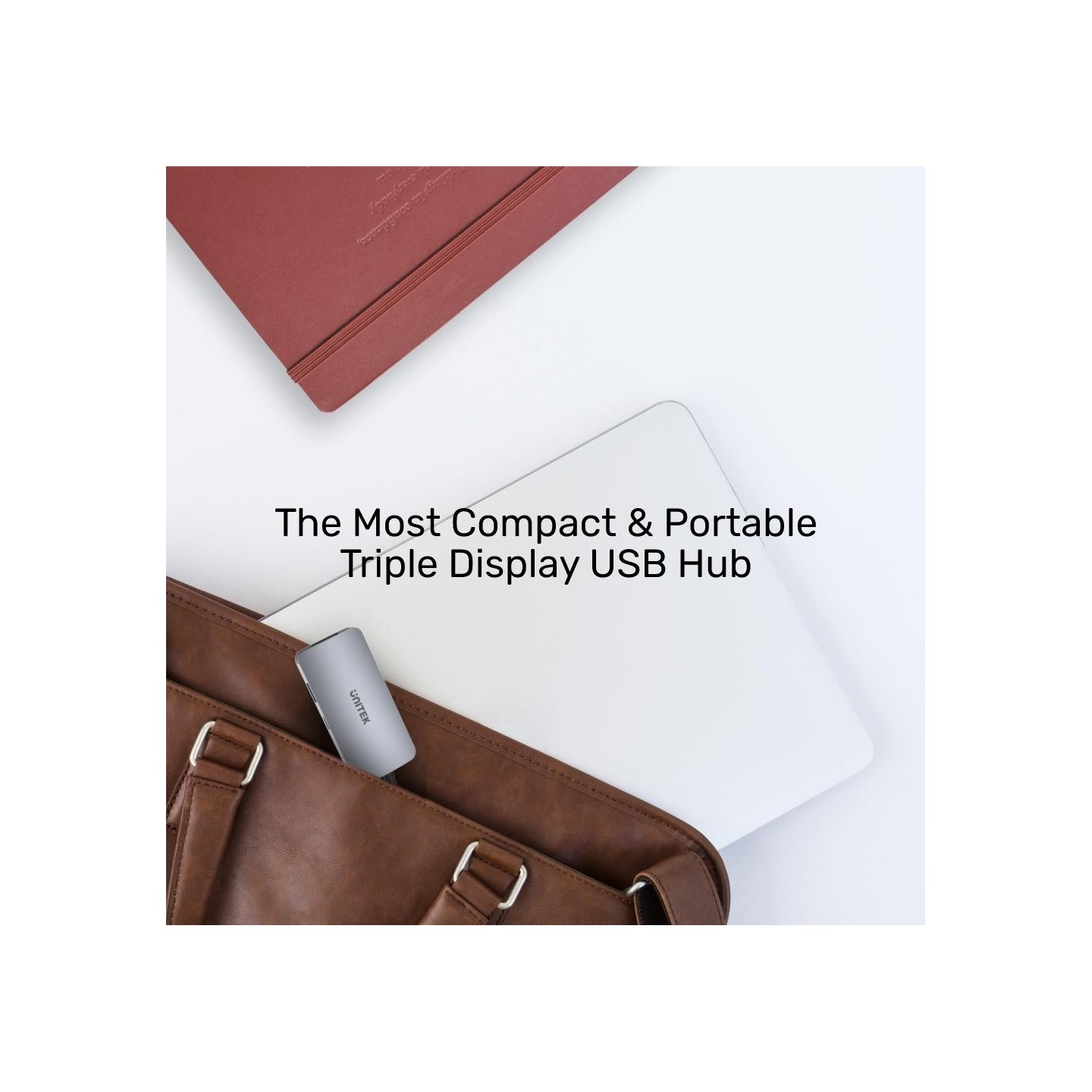 Unitek D1051A USB-C Hub 2xHDMI VGA PD100W up to 3 Monitors — Armenius Store Cyprus