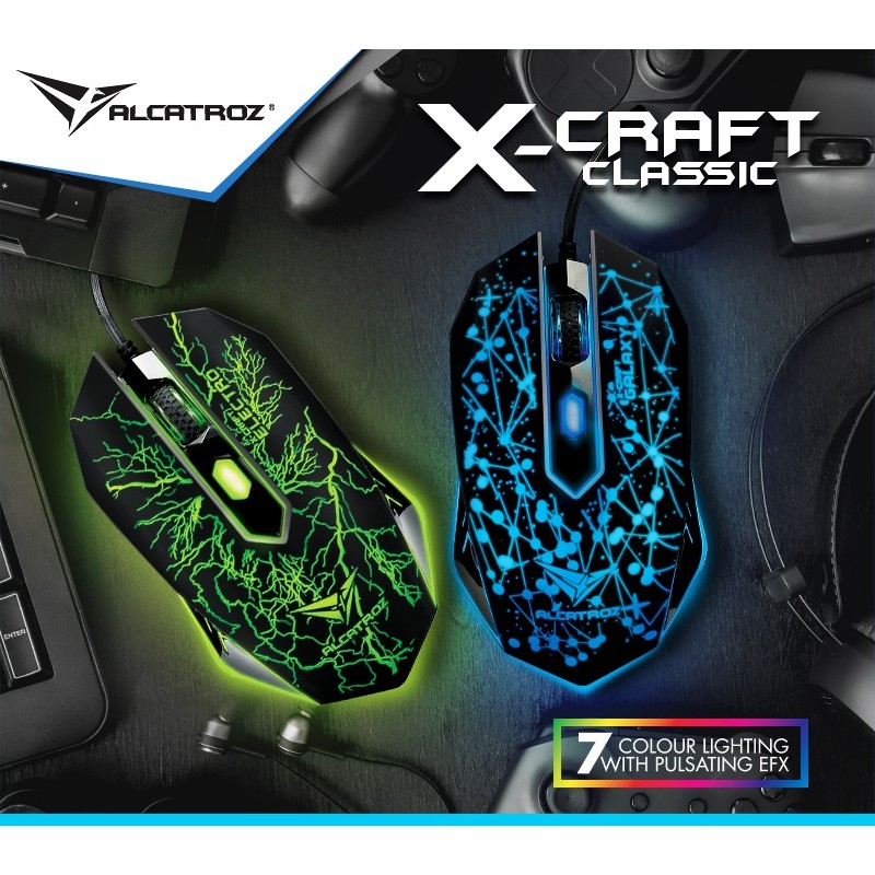 Buy Alcatroz Classic Electro Gaming Mouse - X-Craft - Gaming Mouse in Cyprus, Nicosia, Limassol, Larnaka, Pafos