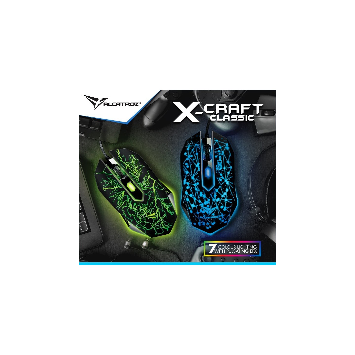 Alcatroz X-Craft Classic Electro Gaming Mouse - XCRAFTELECTRO (Boxed) — Buy in Cyprus with Fast Delivery