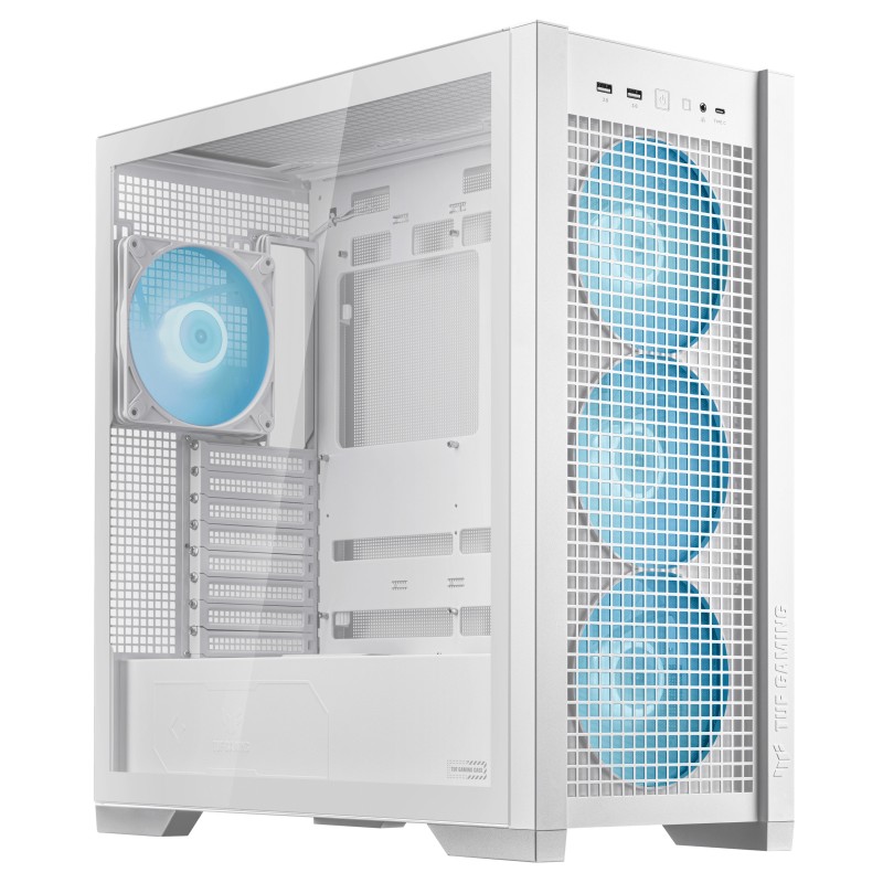 ASUS TUF Gaming GT302 ARGB White ATX Mid-Tower Case 4x140mm Fans (Boxed) — Buy in Cyprus with Fast Delivery