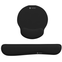 Natec Chipmunk 2-in-1 Ergonomic Mousepad Wrist Rest – 250x230mm Black | Armenius Store