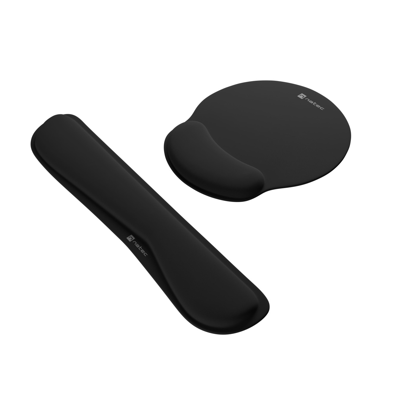 Natec Chipmunk 2-in-1 Ergonomic Mousepad Wrist Rest – 250x230mm Black | Armenius Store