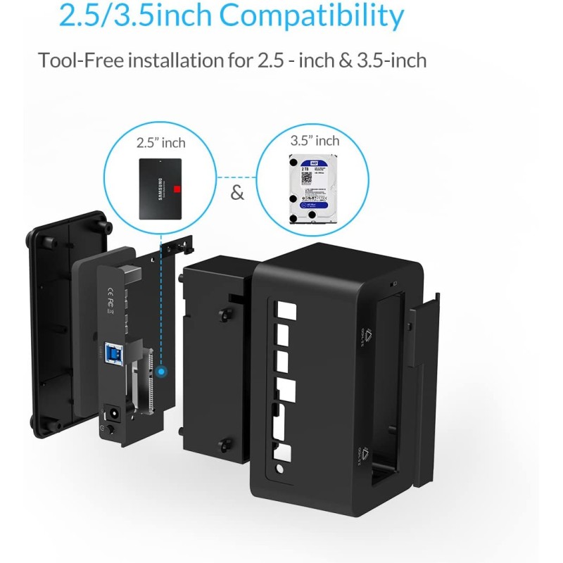 Buy Orico HDD Docking Station - 6619US3-V1 - HDK SATA6G Single Bay HDD Docking S... in Cyprus, Nicosia, Limassol, Larnaka, Pafos