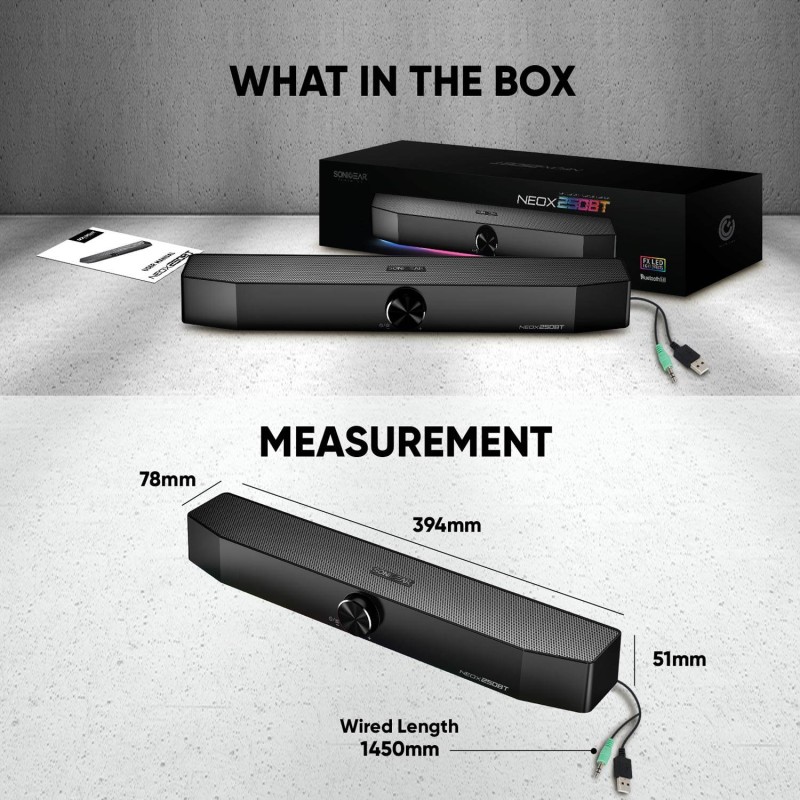 Buy Sonicgear NEOX - 250BT - BT Soundbar 20W White in Cyprus, Nicosia, Limassol, Larnaka, Pafos