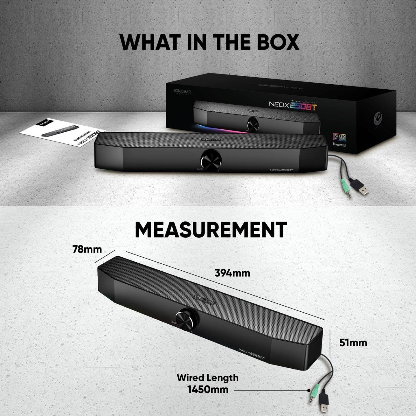 Sonicgear NEOX - 250BT - BT Soundbar 20W White — Buy in Cyprus with Fast Delivery