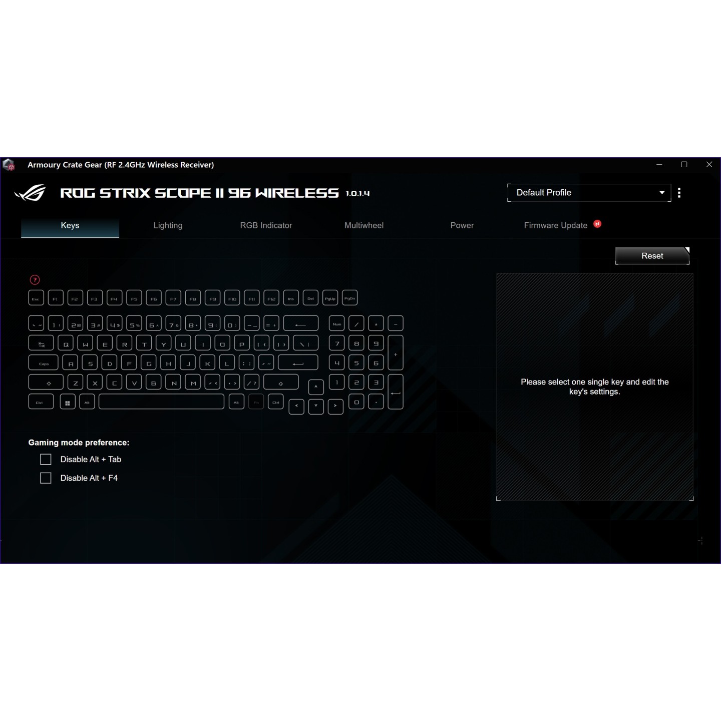 ASUS ROG Strix Scope II 96 Wireless Mechanical Gaming Keyboard (Boxed) — Buy in Cyprus with Fast Delivery
