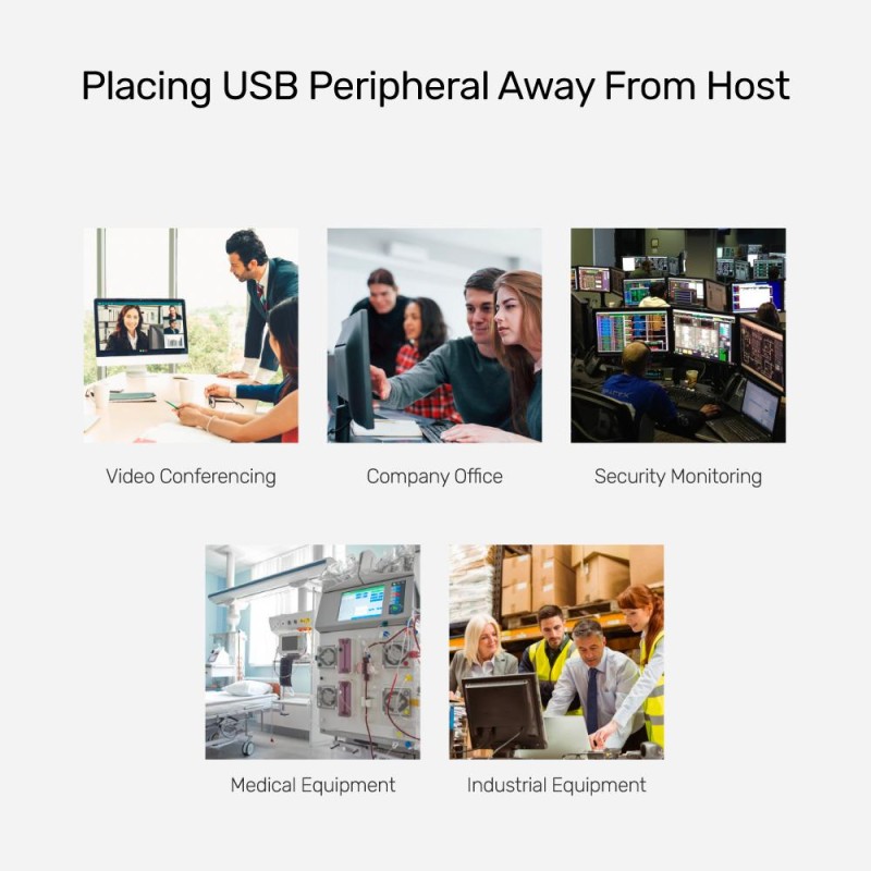 Buy Unitek USB Extender - Y-2516 - 4 Port USB Extender Over Ethernet 60m in Cyprus, Nicosia, Limassol, Larnaka, Pafos