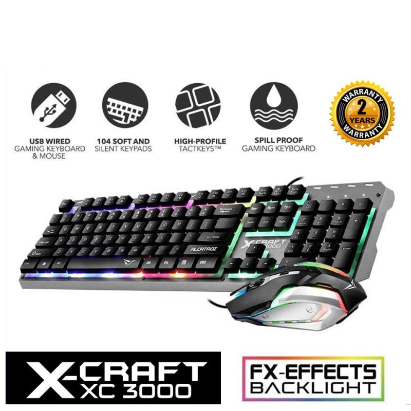 Buy Alcatroz X-Craft - XC3000 - Gaming Keyboard & Mouse Combo in Cyprus, Nicosia, Limassol, Larnaka, Pafos