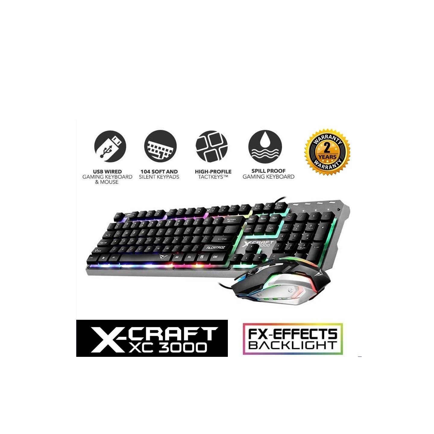 Alcatroz X-Craft XC3000 Gaming Keyboard & Mouse Combo (Boxed) — Buy in Cyprus with Fast Delivery