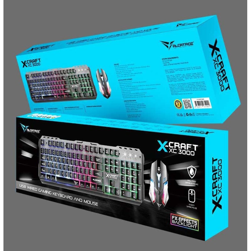 Buy Alcatroz X-Craft - XC3000 - Gaming Keyboard & Mouse Combo in Cyprus, Nicosia, Limassol, Larnaka, Pafos