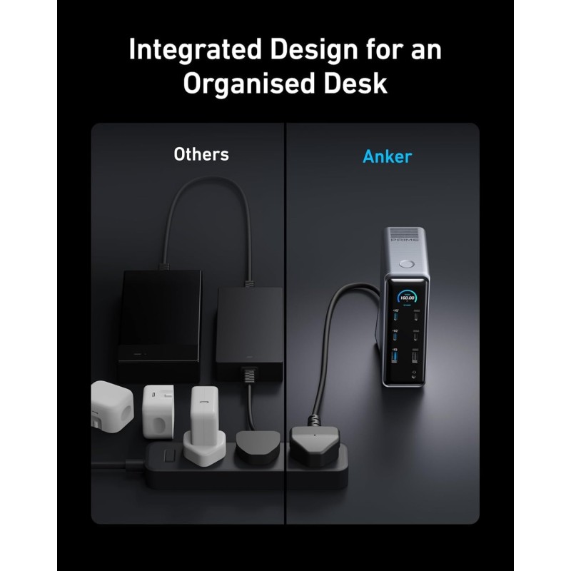 Buy Anker Prime Docking Station - 14-in-1 160W Black in Cyprus, Nicosia, Limassol, Larnaka, Pafos